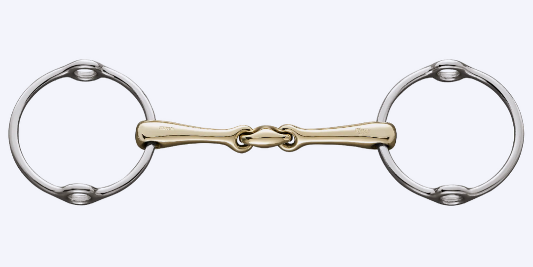 Herm Sprenger KK Ultra Loose Ring Gag Bit - Double Jointed - 5.5"