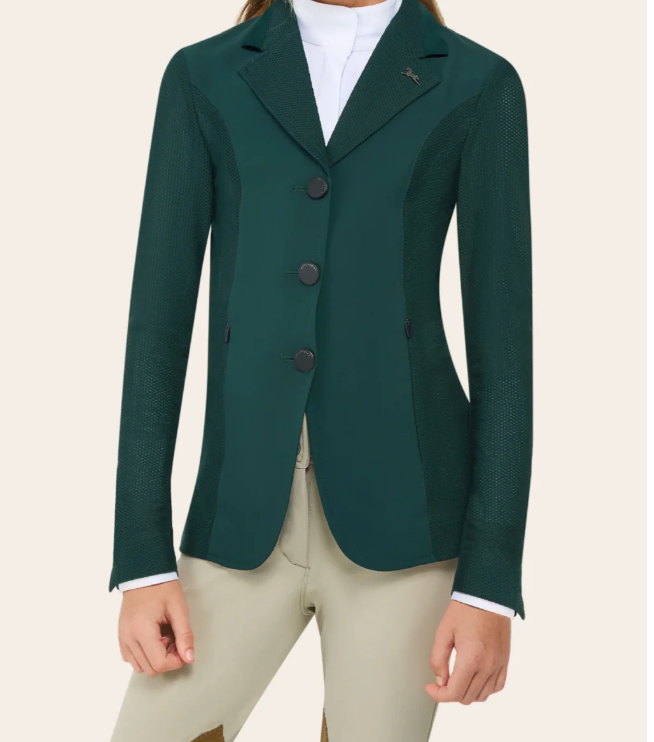 RJ Classics Harmony Jr Mesh Show Coat- Green - Child's 8S