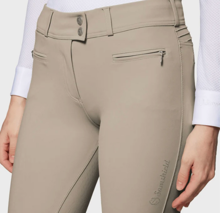 Samshield - Clothilde Knee Grip Women's Breeches - Tan - Women's FR 34 (US 2)