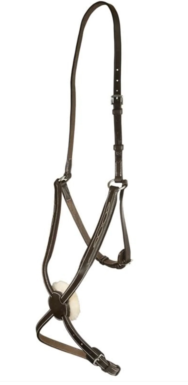 DaVinci Fancy Stitched Raised Adjustable Figure-8 Noseband - Horse