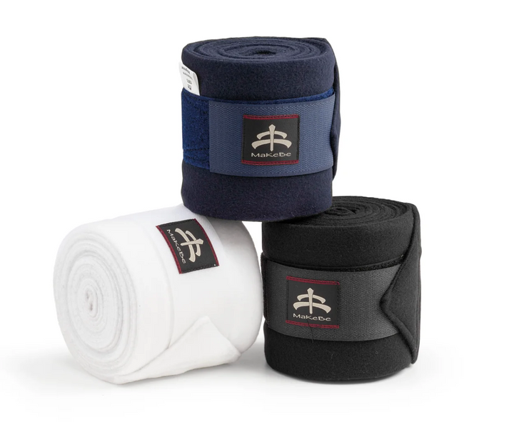 MakeBe Soft Fleece Horse Wraps - Navy - New!