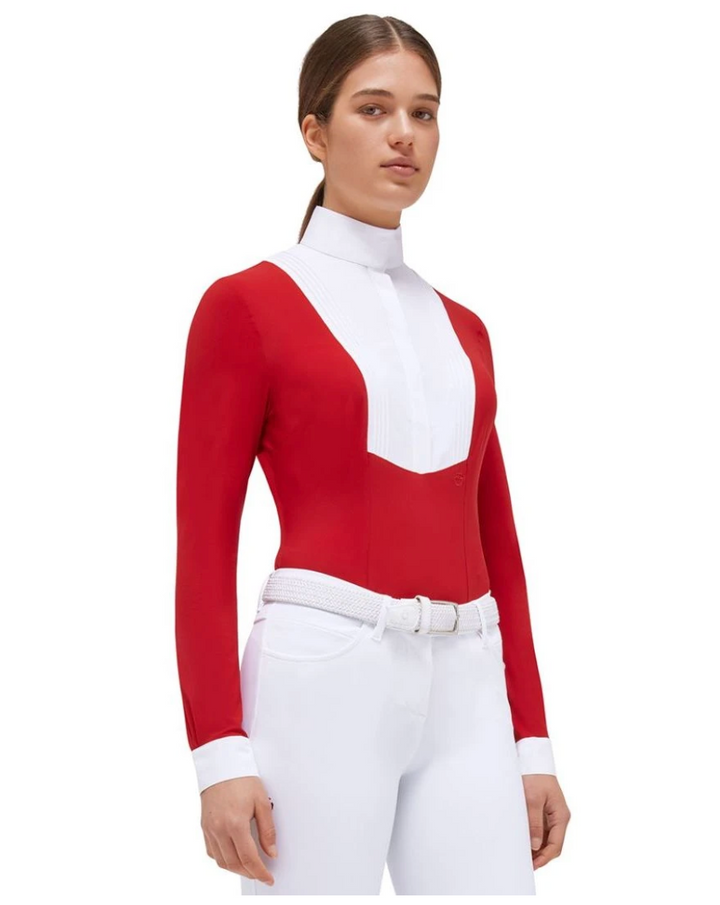 Cavalleria Toscana American Show Shirt - Red - Women's XXS
