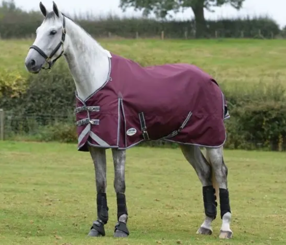 WeatherBeeta ComFiTec Plus Dynamic Turnout Blanket - Burgundy - 75"