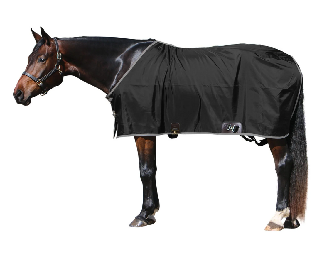 Big "D" Open Front Nylon Stable Sheet - Black - 82" - New!