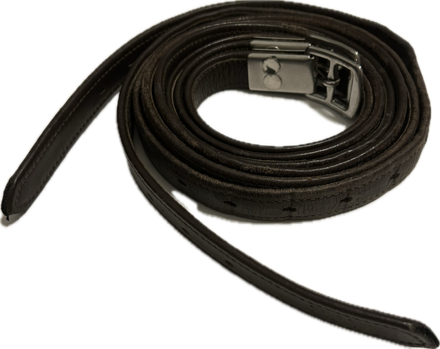Black Oak Calf-Lined Stirrup Leathers - 135cm/ 54"