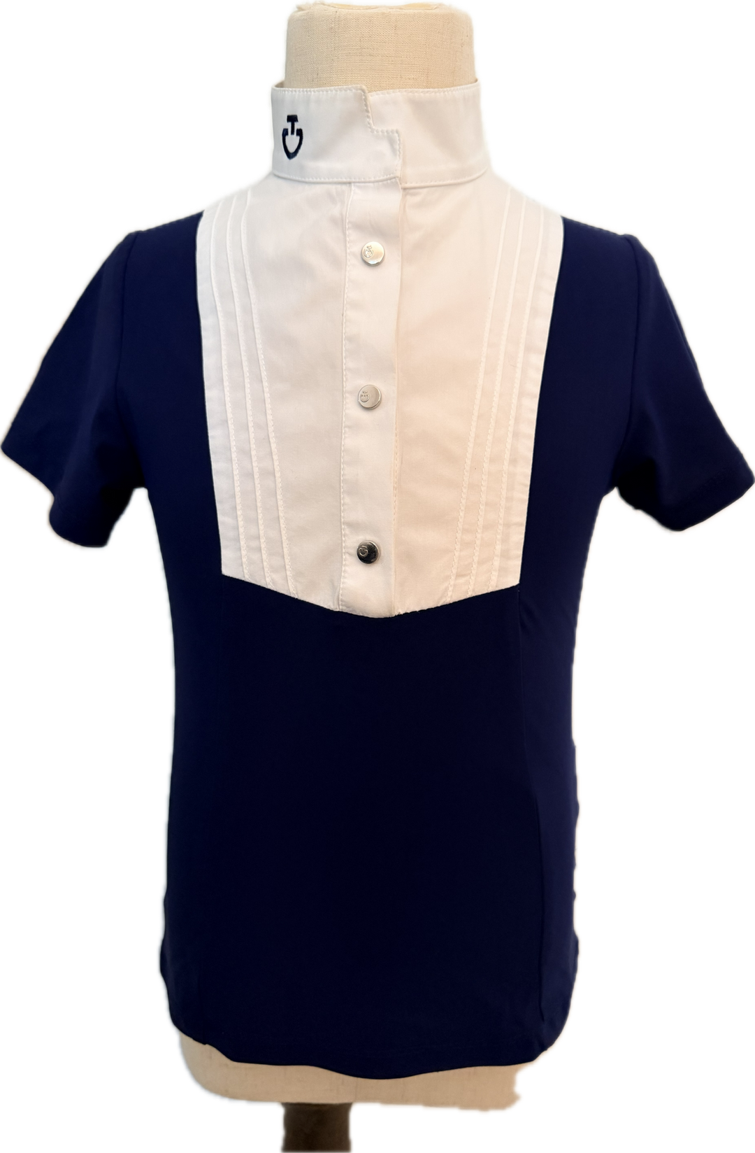 Cavalleria Toscana Competition Show Shirt - Navy - Child's 8