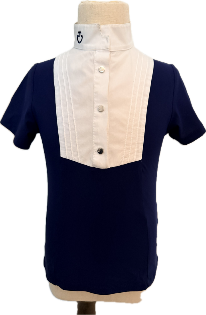 Cavalleria Toscana Competition Show Shirt - Navy - Child's 8