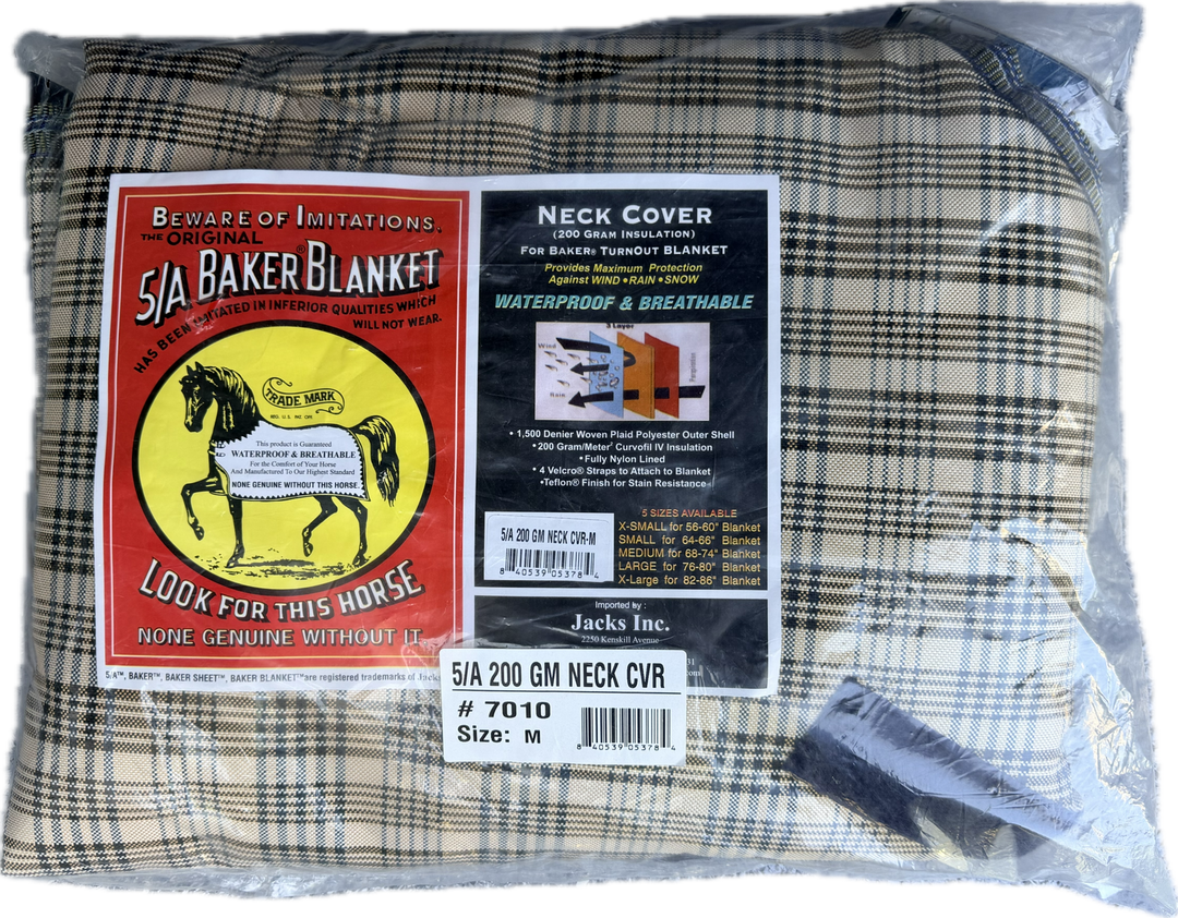 5/A Baker Neck Cover for Turnout Sheet - Medium - New!