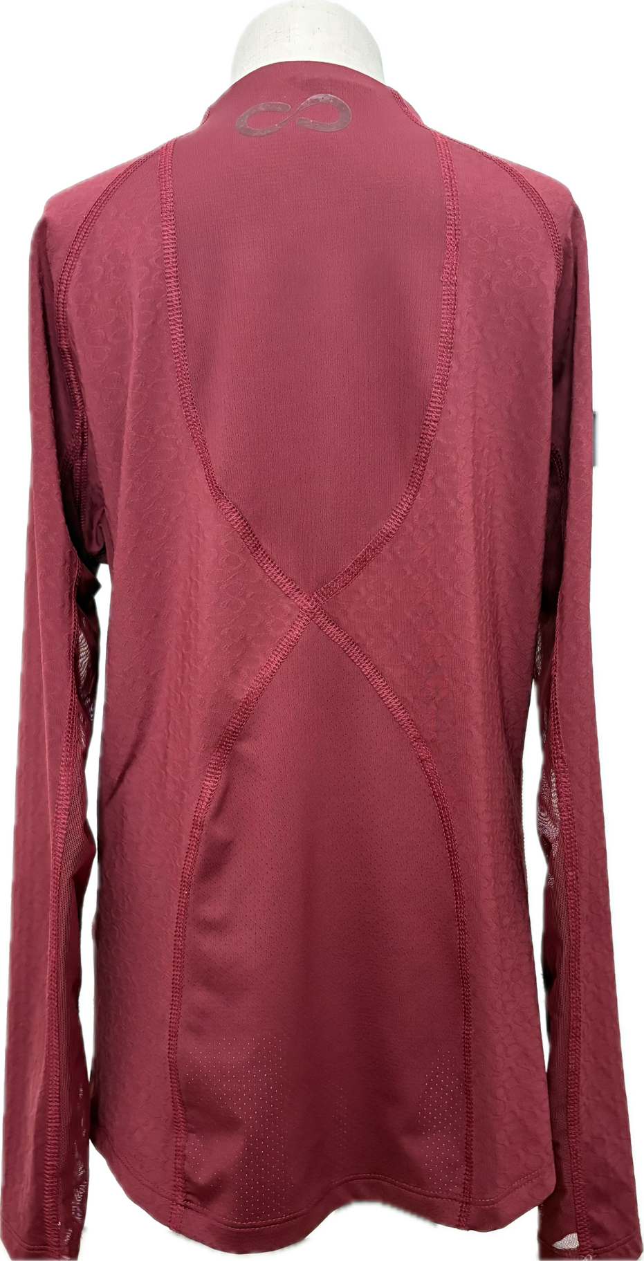 Stride Long Sleeve Schooling Shirt - Burgundy- Child Large