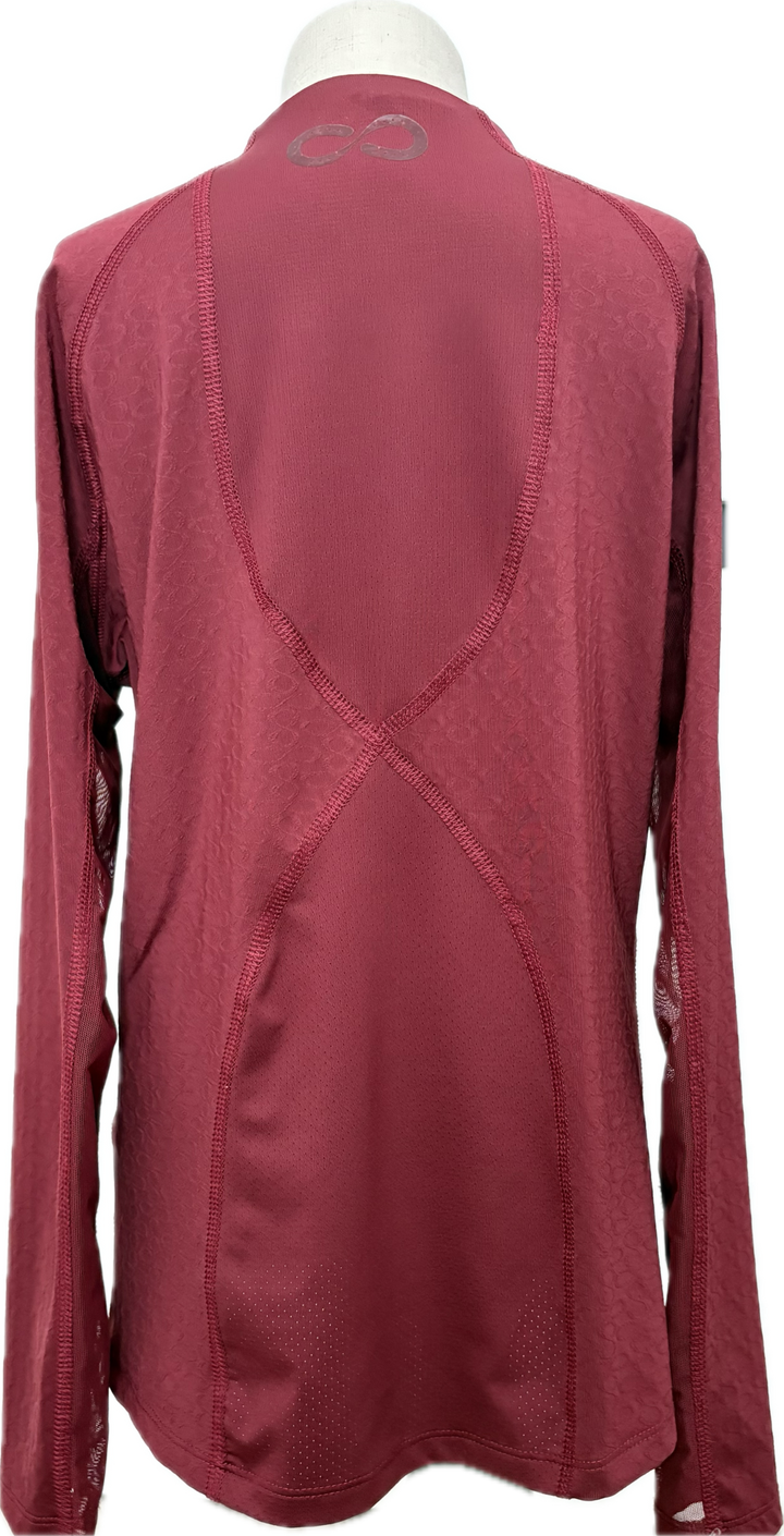 Stride Long Sleeve Schooling Shirt - Burgundy- Child Large