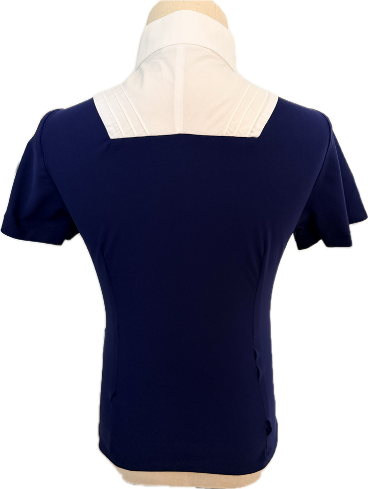 Cavalleria Toscana Competition Show Shirt - Navy - Child's 8