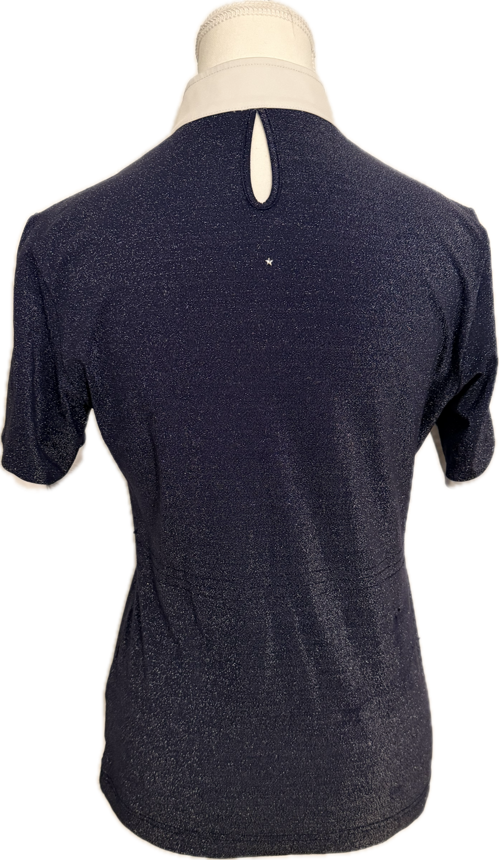 Samshield Faustina Lurex Short Sleeve Show Shirt - Navy - Women's M