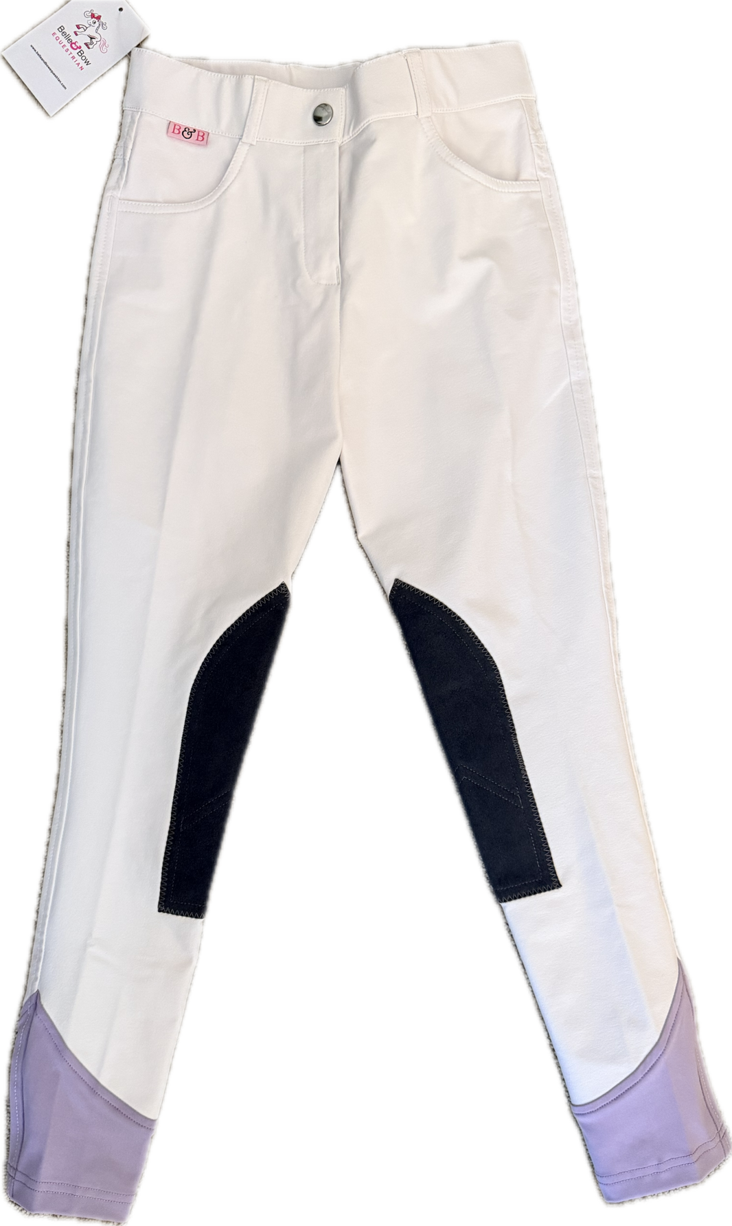 Belle & Bow Show Breeches - White - Child's 10 - New!
