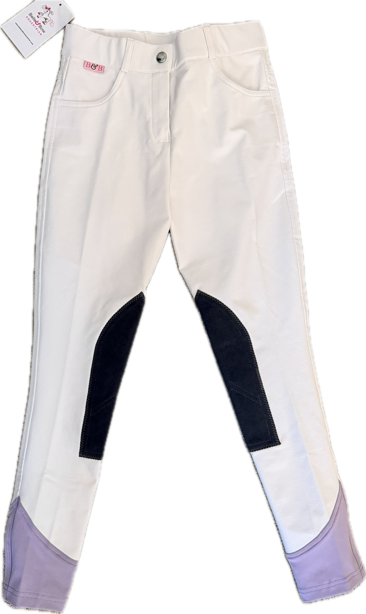 Belle & Bow Show Breeches - White - Child's 10 - New!