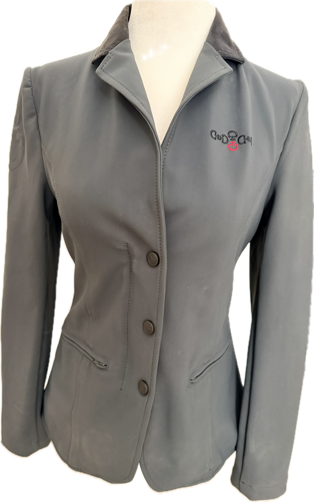 Cavalleria Toscana Womens' Grand Prix Show Jacket - Gray - IT 40 (US 6)
