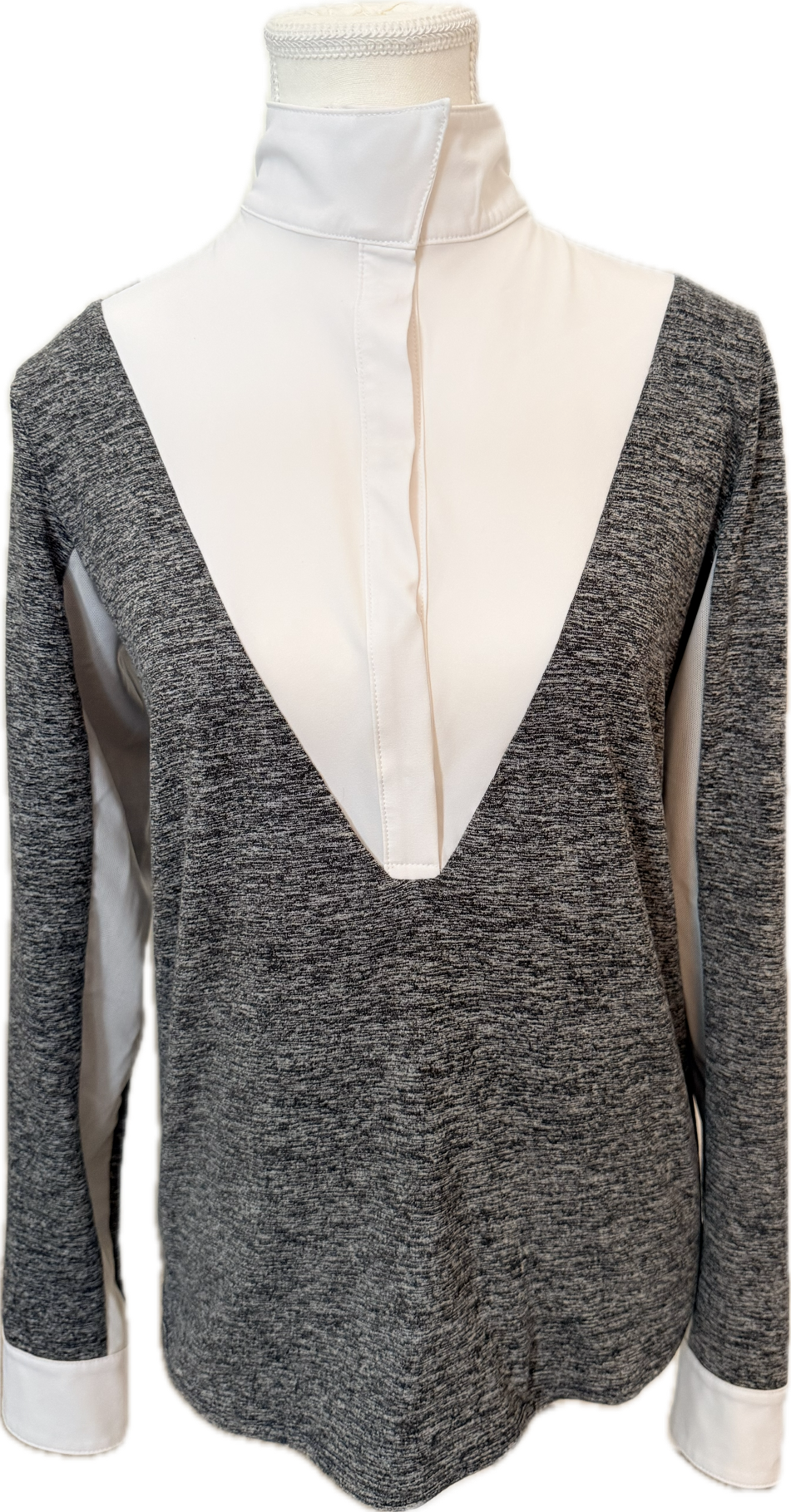 Calverro 'Victory' Competition Shirt In Gray & White - Women's S