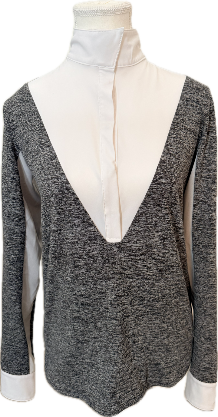 Calverro 'Victory' Competition Shirt In Gray & White - Women's S