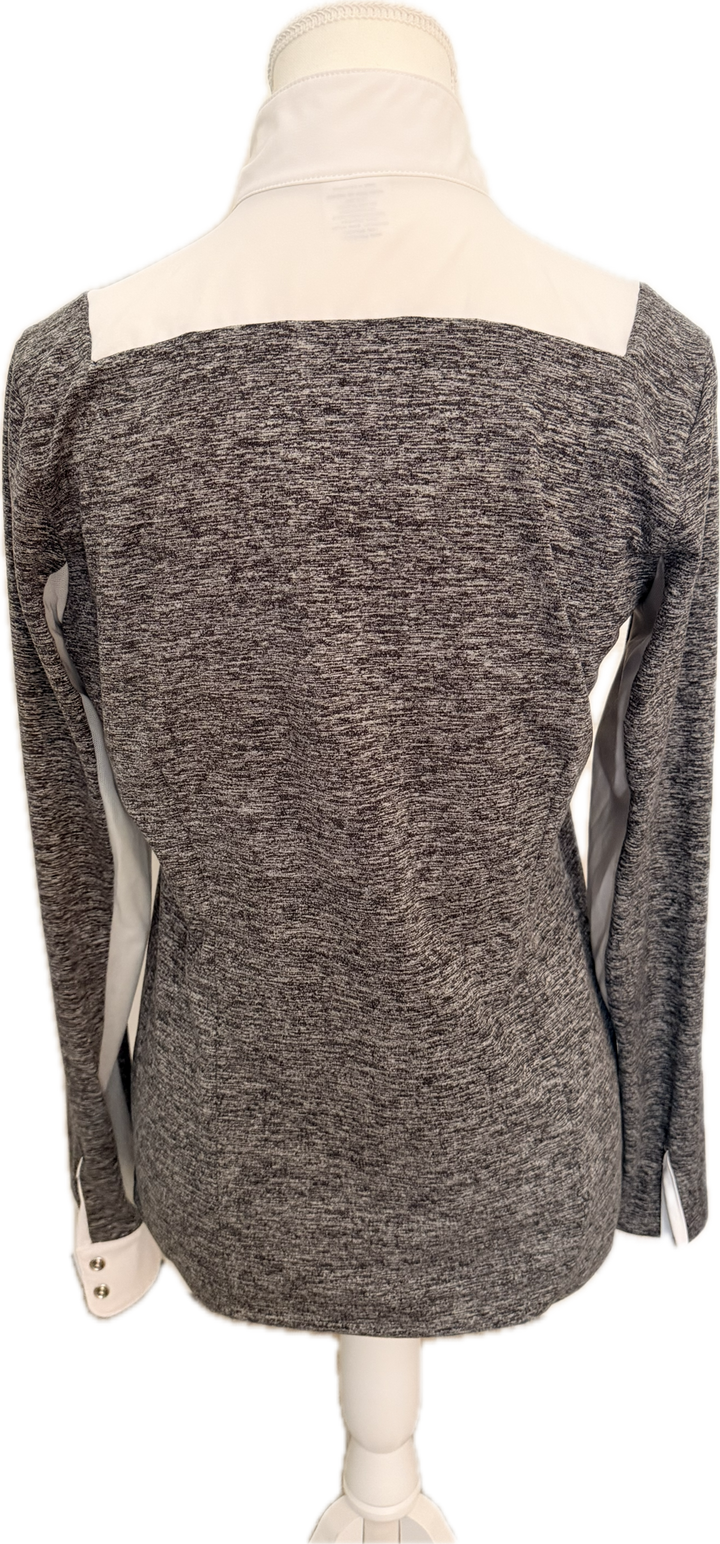 Calverro 'Victory' Competition Shirt In Gray & White - Women's S