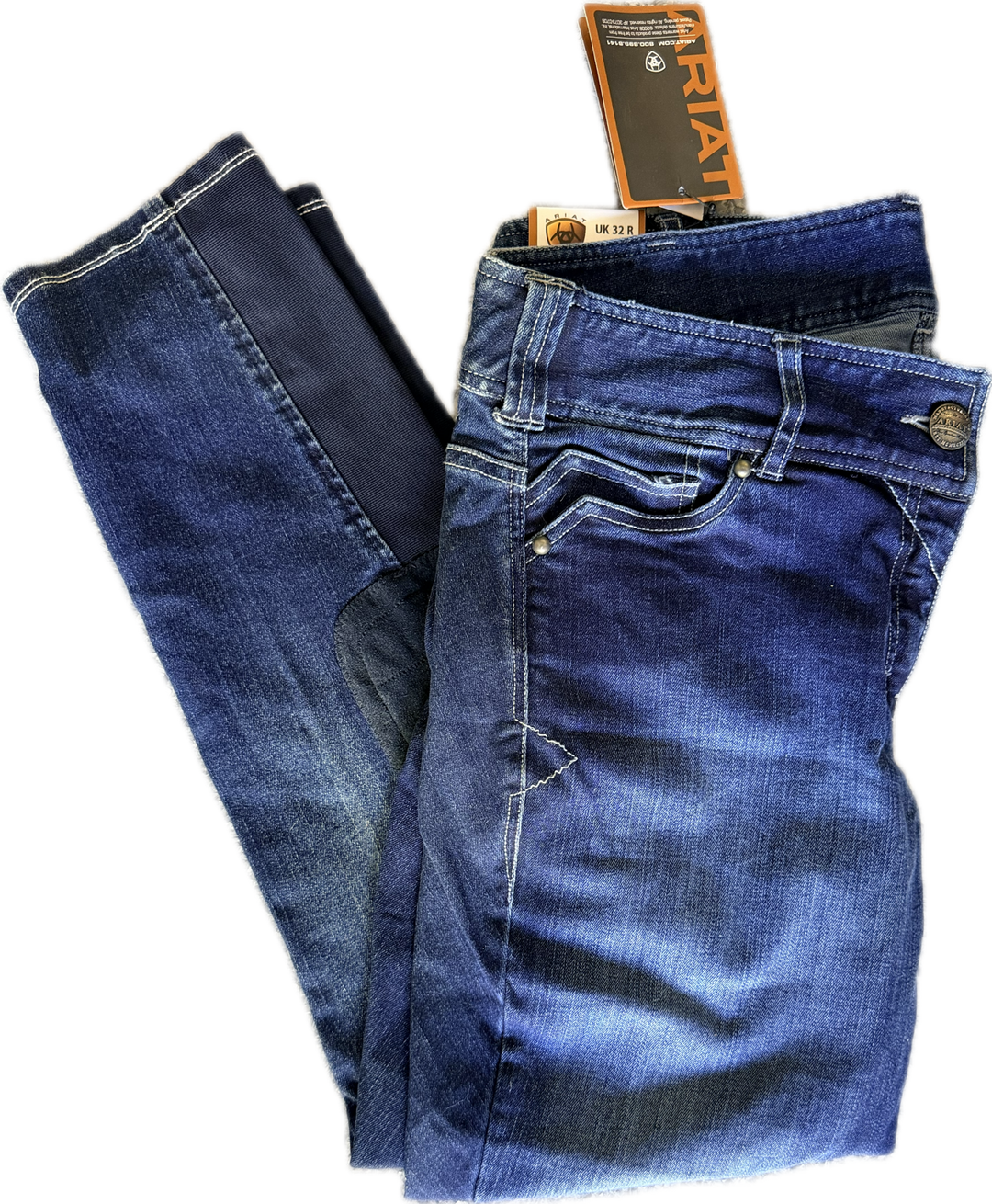 Ariat Denim Knee Patch Breech - Women's 32 - New!