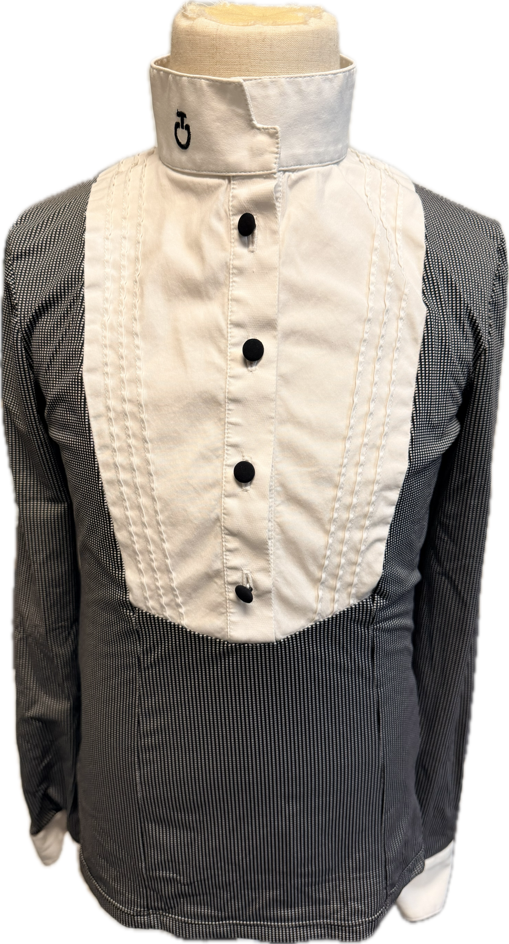 Cavalleria Toscana Bib Long Sleeve Show Shirt - Child's 10