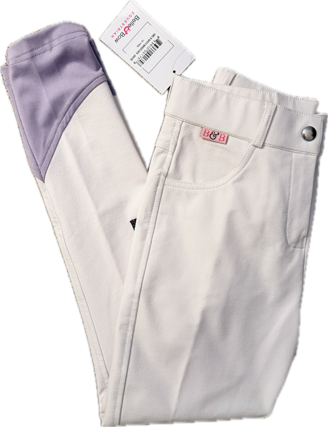 Belle & Bow Show Breeches - White - Child's 10 - New!