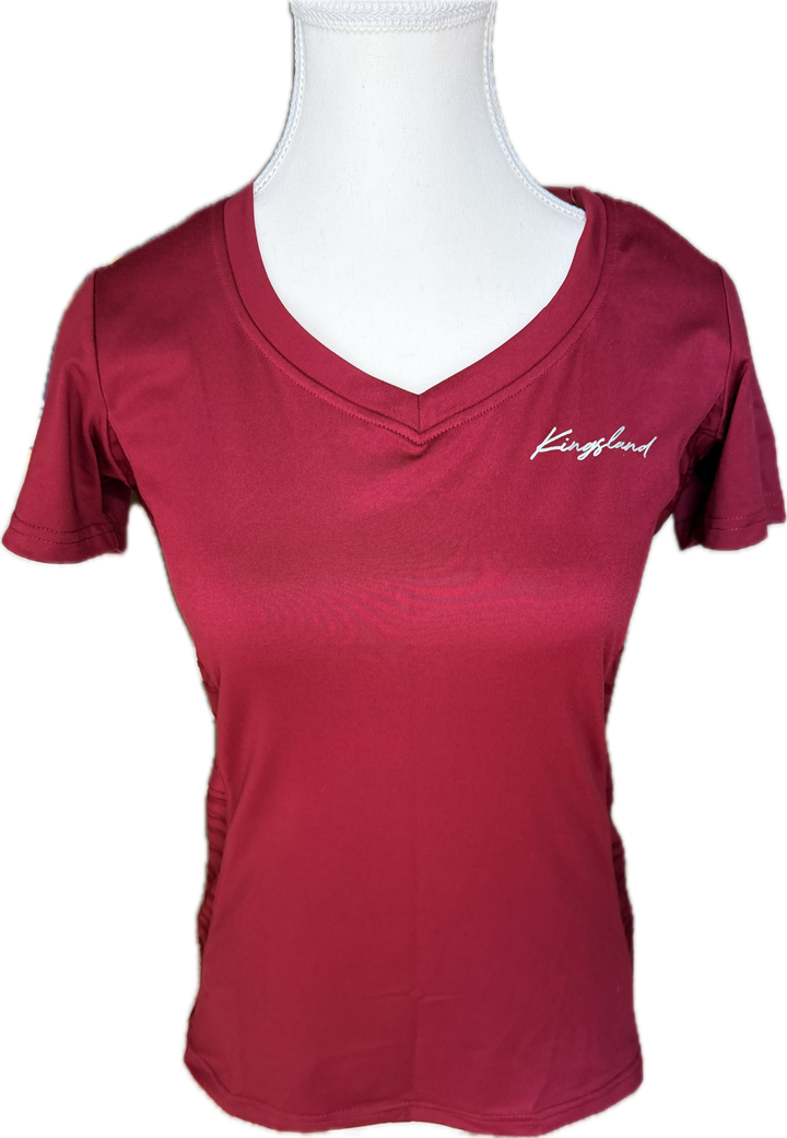Kingsland Ladies T-Shirt - Burgundy - Women's Small - New!