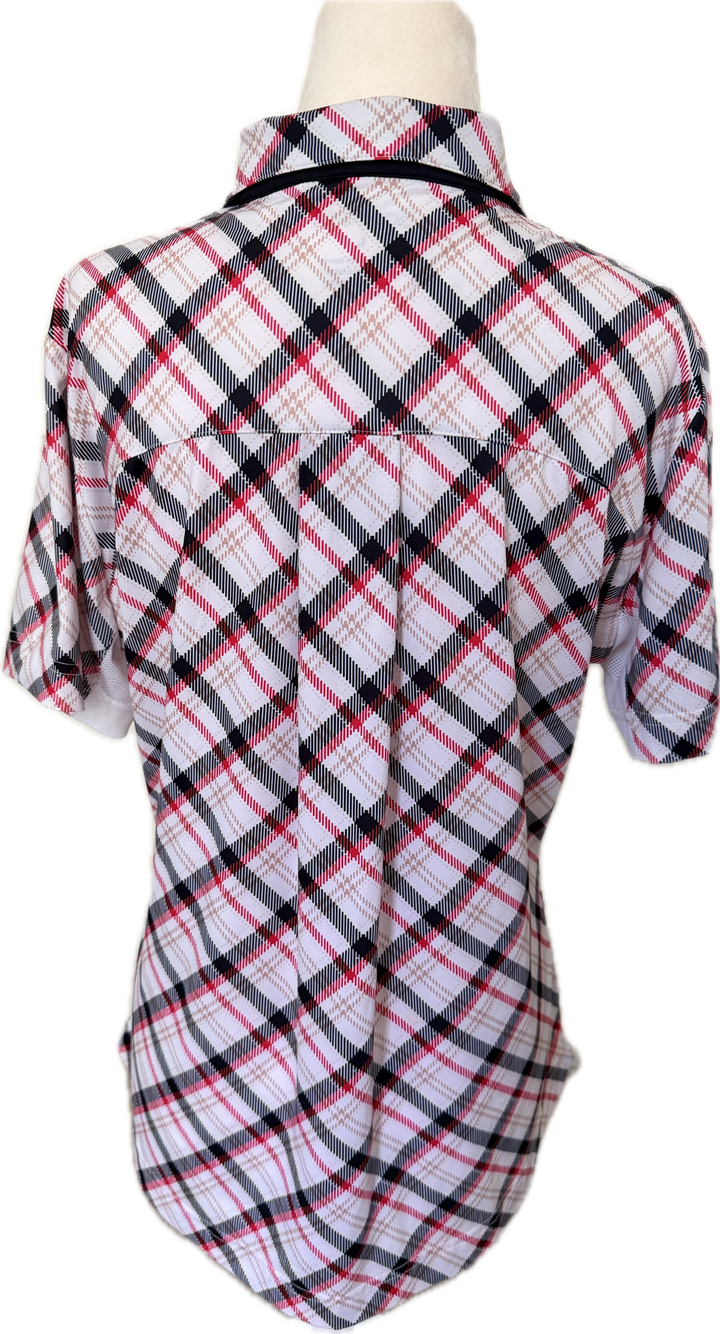 SanSoleil S/S Sun Shirt - Plaid - Women's Large