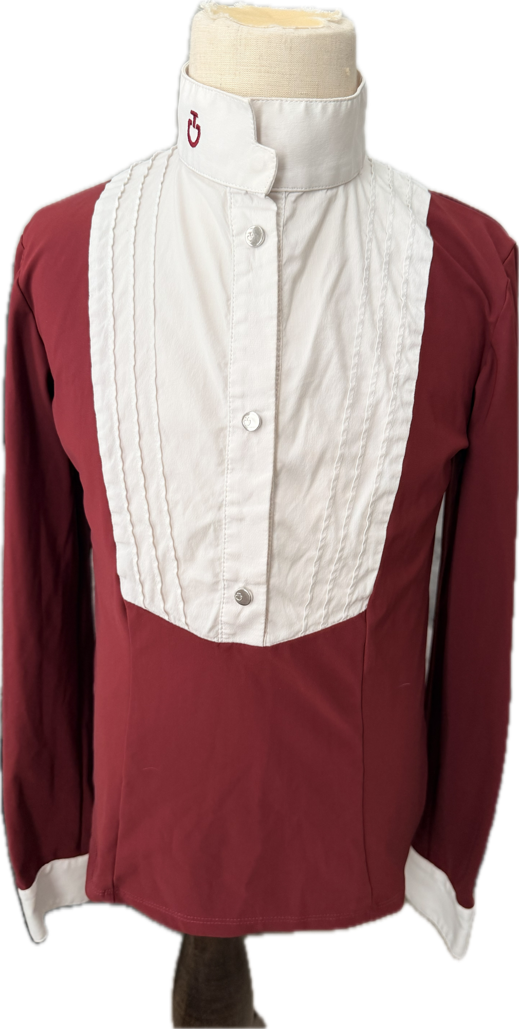 Cavalleria Toscana Bib Long Sleeve Show Shirt - Child's 10