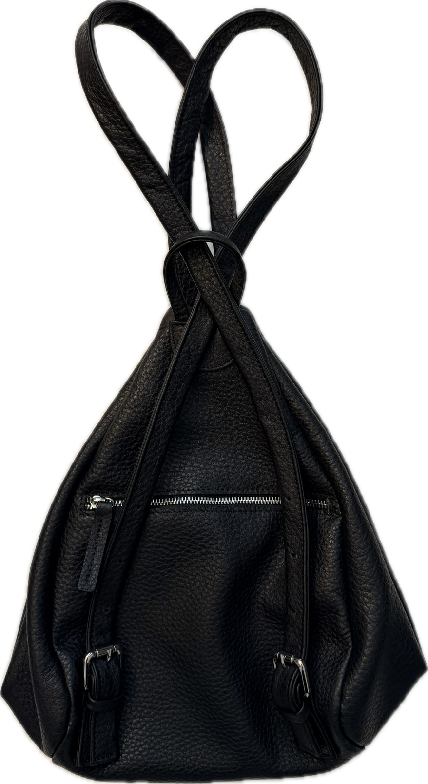 Vera Pelle Italian Leather Backpack - Black - New!