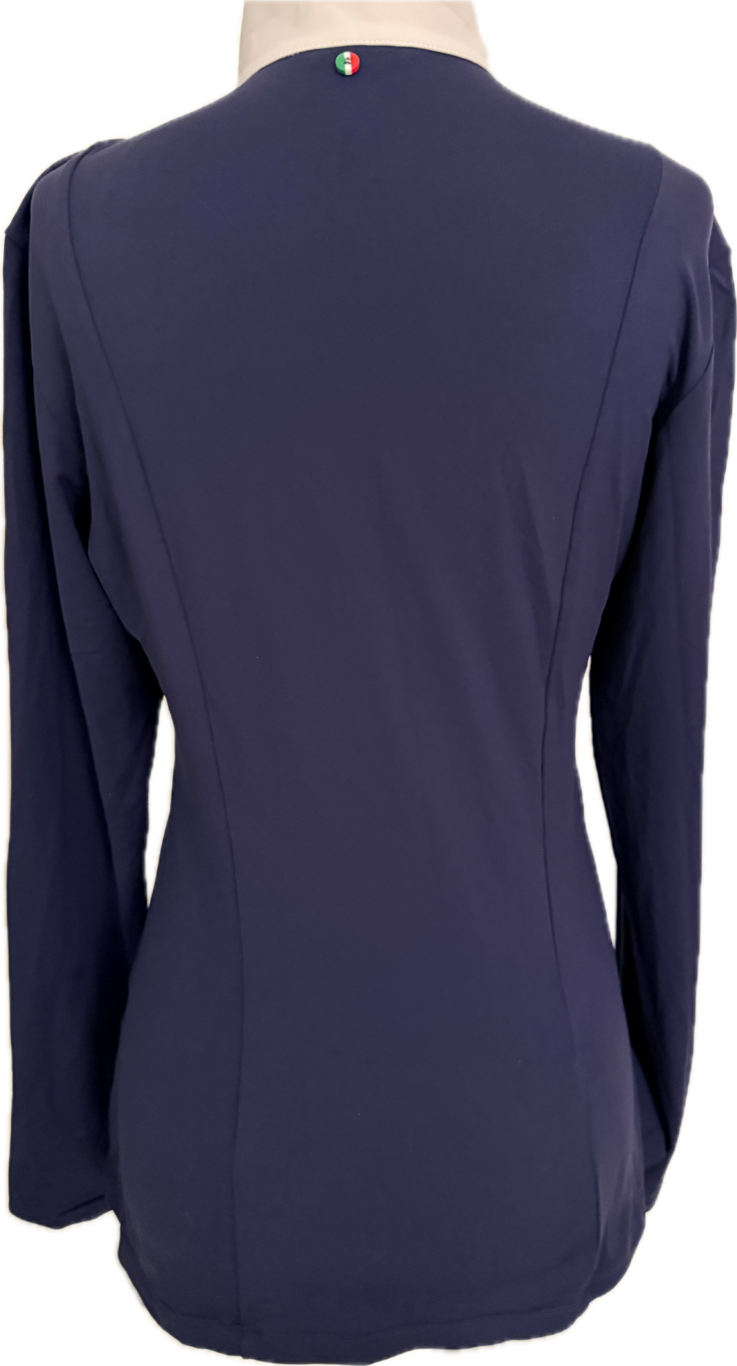 For Horses Show Shirt “Sirio” Long Sleeve - Navy- Women's S