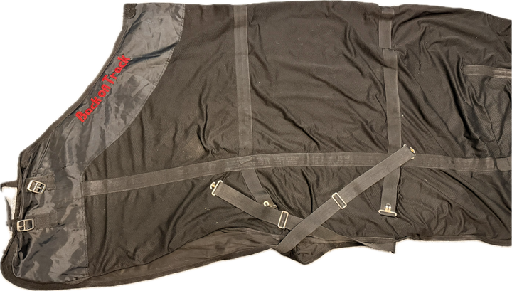 Back on Track Mesh Sheet - Black - 84"