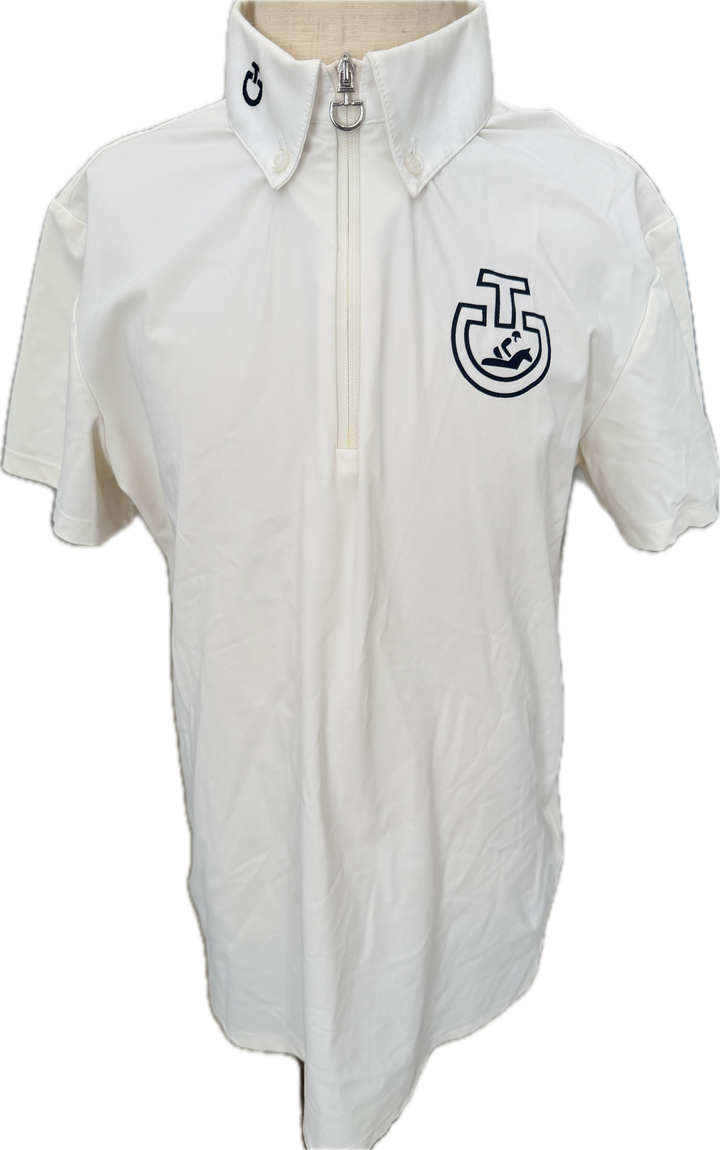 Cavalleria Toscana S/S 1/4 Zip Jersey Shirt- Child's 14