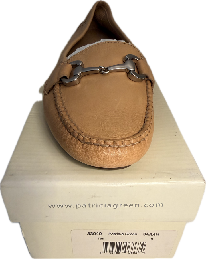 Patricia Green Jillian Leather Driving Moccasin - Tan Bit - Women's 8 - New!