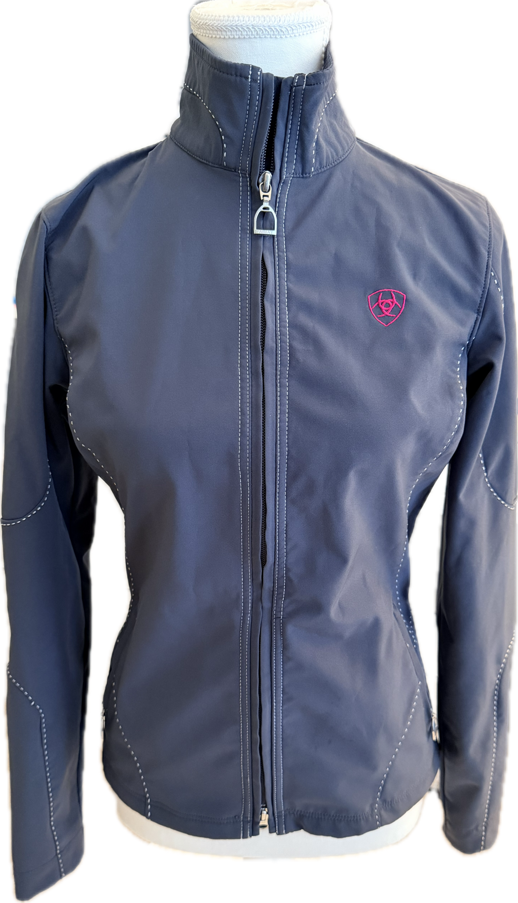 Ariat Soft Shell Jacket with Contrast Stitch - Gray - Women's XS