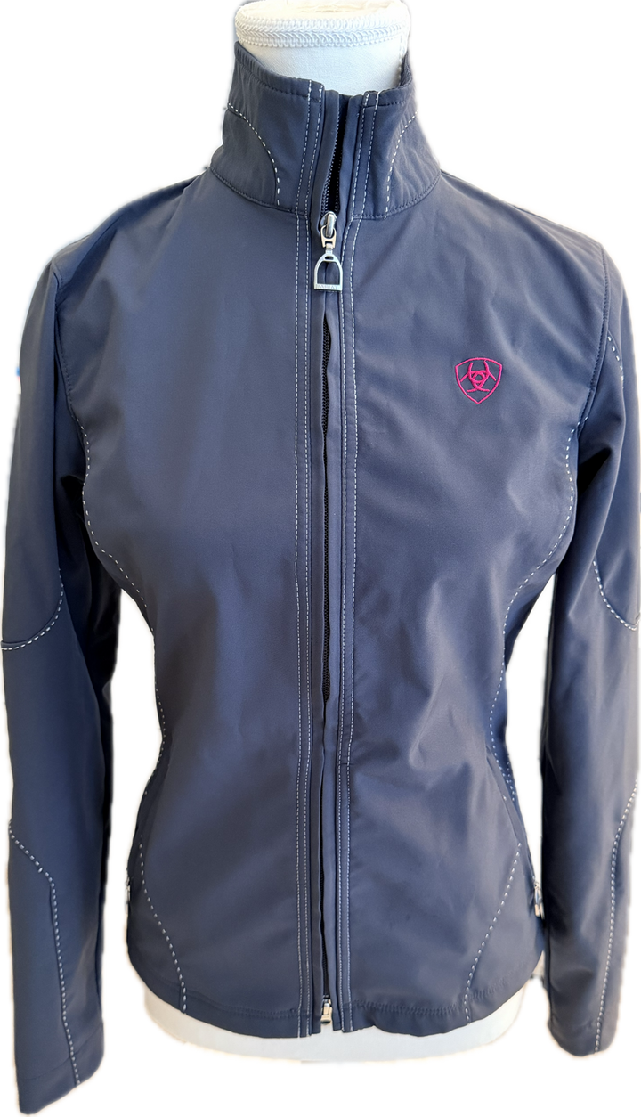 Ariat Soft Shell Jacket with Contrast Stitch - Gray - Women's XS
