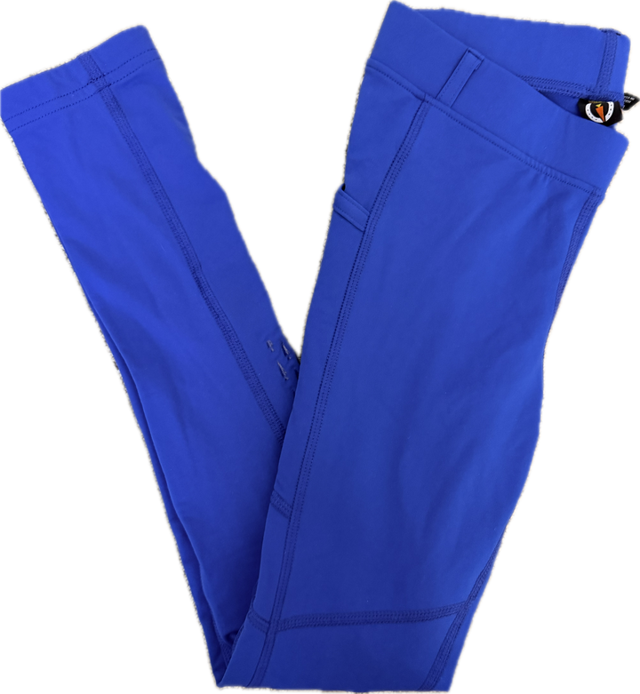 Kerrits Ice Fil Full Seat Riding Tight - Blue - Child's Large - New!