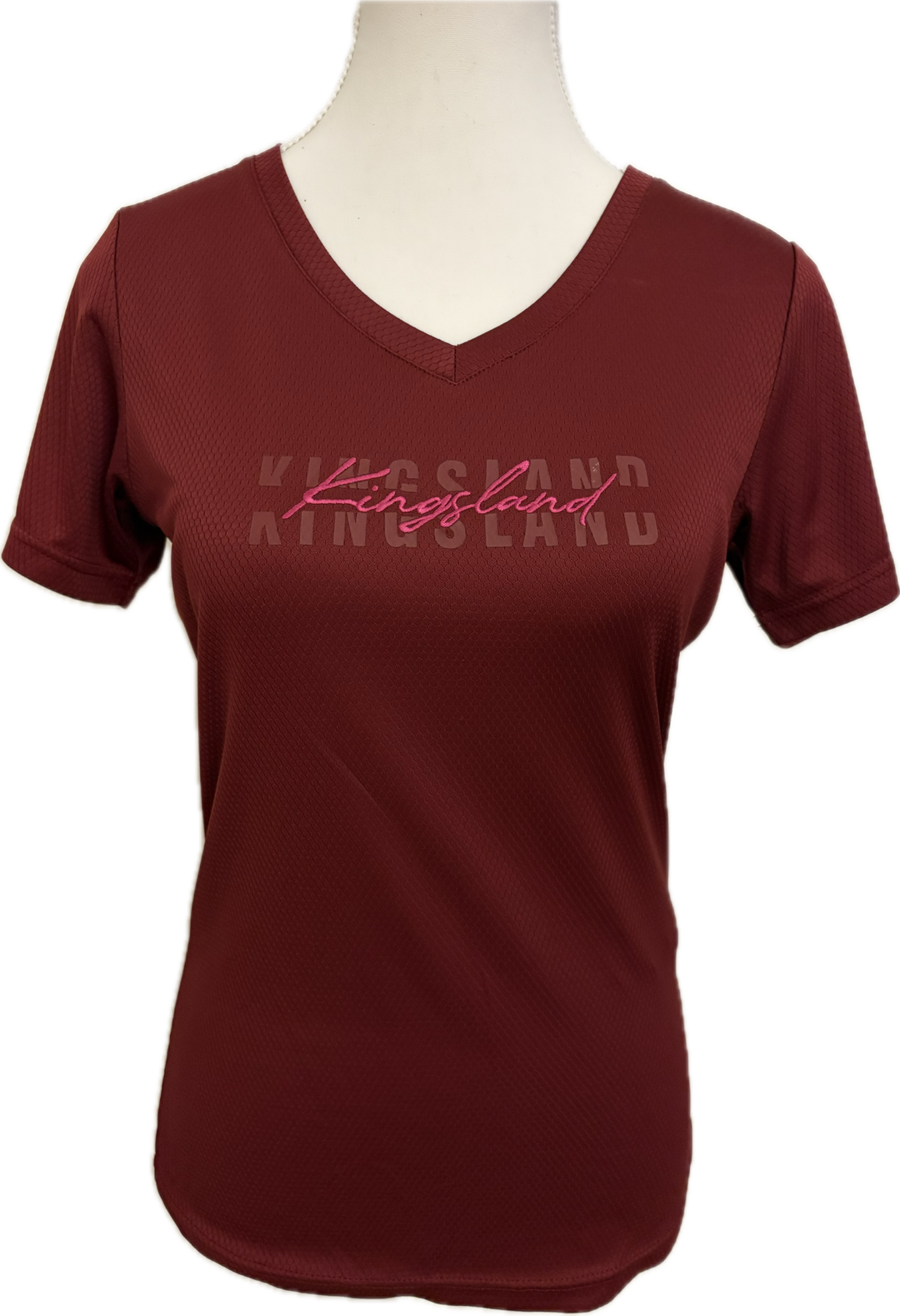 Kingsland Ladies T-Shirt - Burgundy - Women's Small - New!