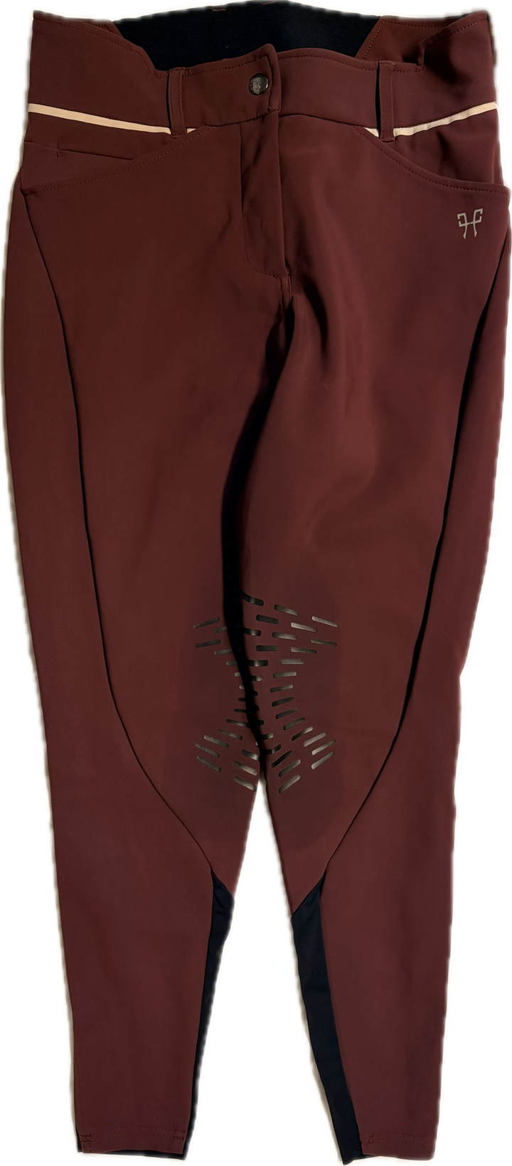 Horse Pilot X-Design Knee Patch Breeches - Burgundy - Women's Medium