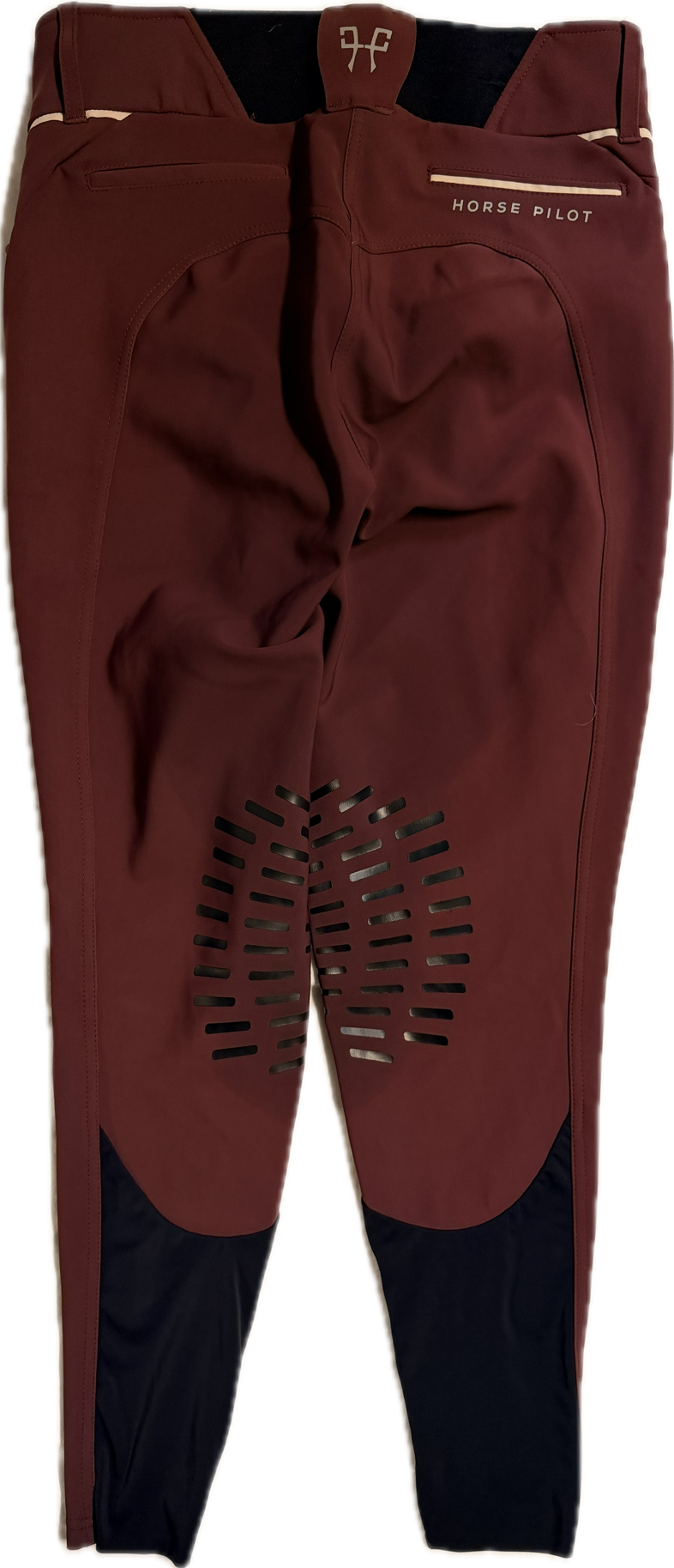 Horse Pilot X-Design Knee Patch Breeches - Burgundy - Women's Medium