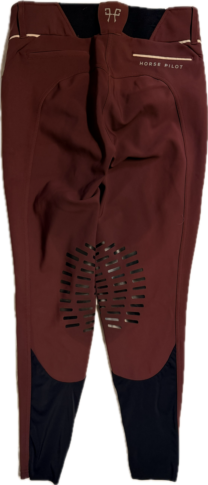 Horse Pilot X-Design Knee Patch Breeches - Burgundy - Women's Medium