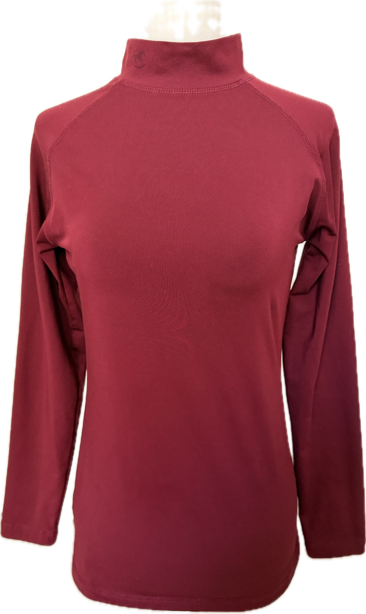 Piper Winter Essentials Baselayer Mock Neck - Burgundy - Women's Small