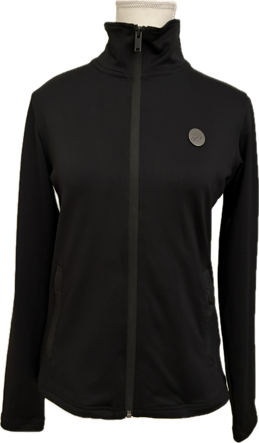 Kinglsand Front Zip Technical Training Jacket - Black - Women's Small - New!