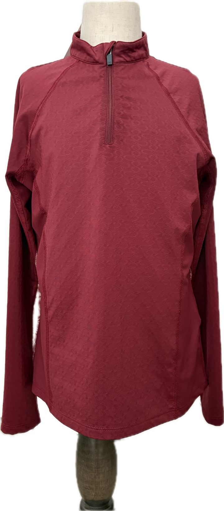 Stride Long Sleeve Schooling Shirt - Burgundy- Child Large
