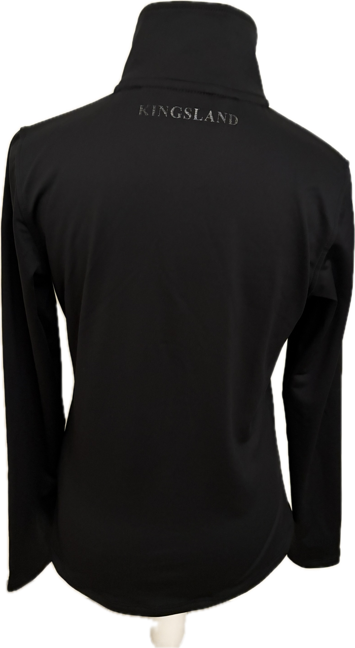Kinglsand Front Zip Technical Training Jacket - Black - Women's Small - New!