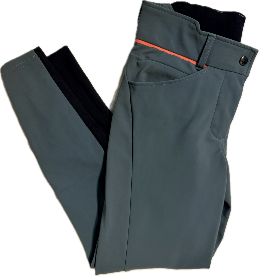Horse Pilot X-Design Knee Patch Breeches - Grey Blue - Women's Medium
