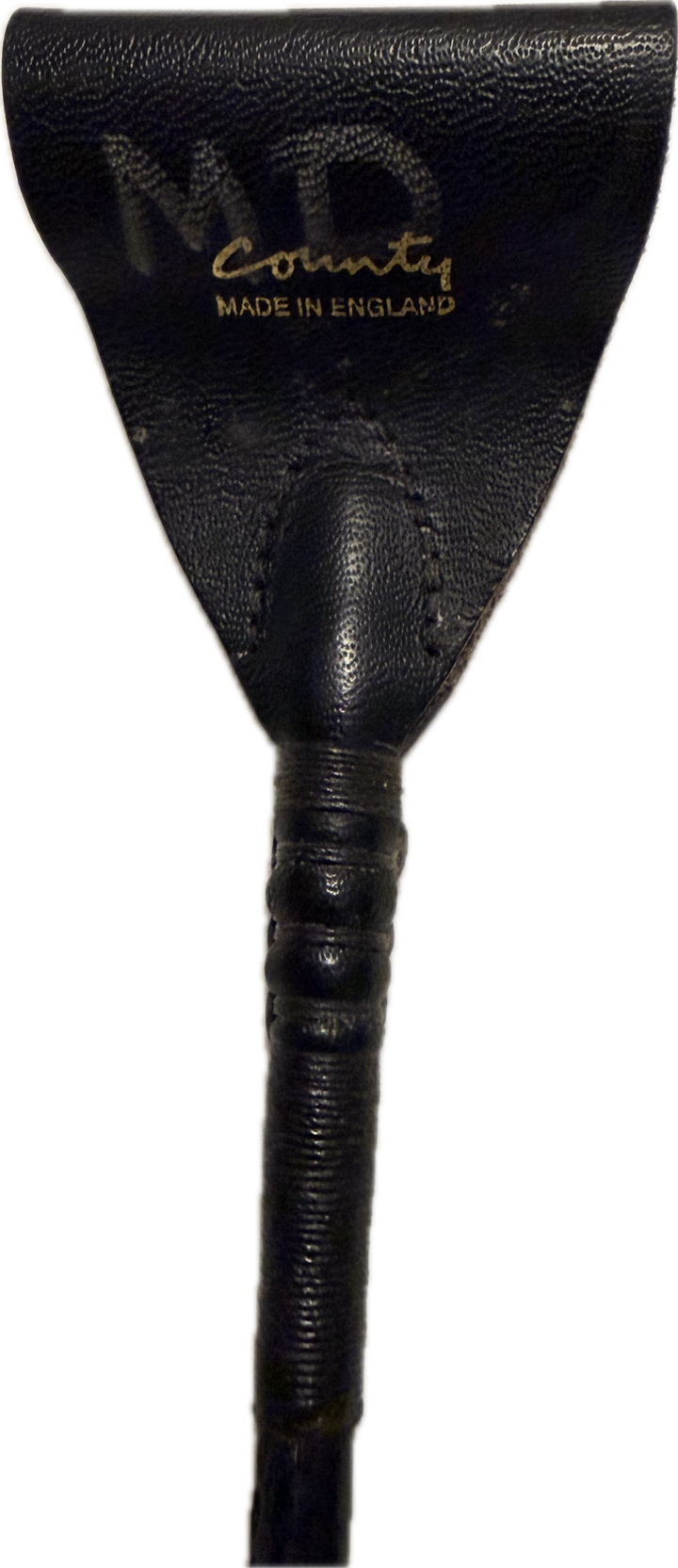 County Leather Covered Soft Grip Bat Crop - 19"