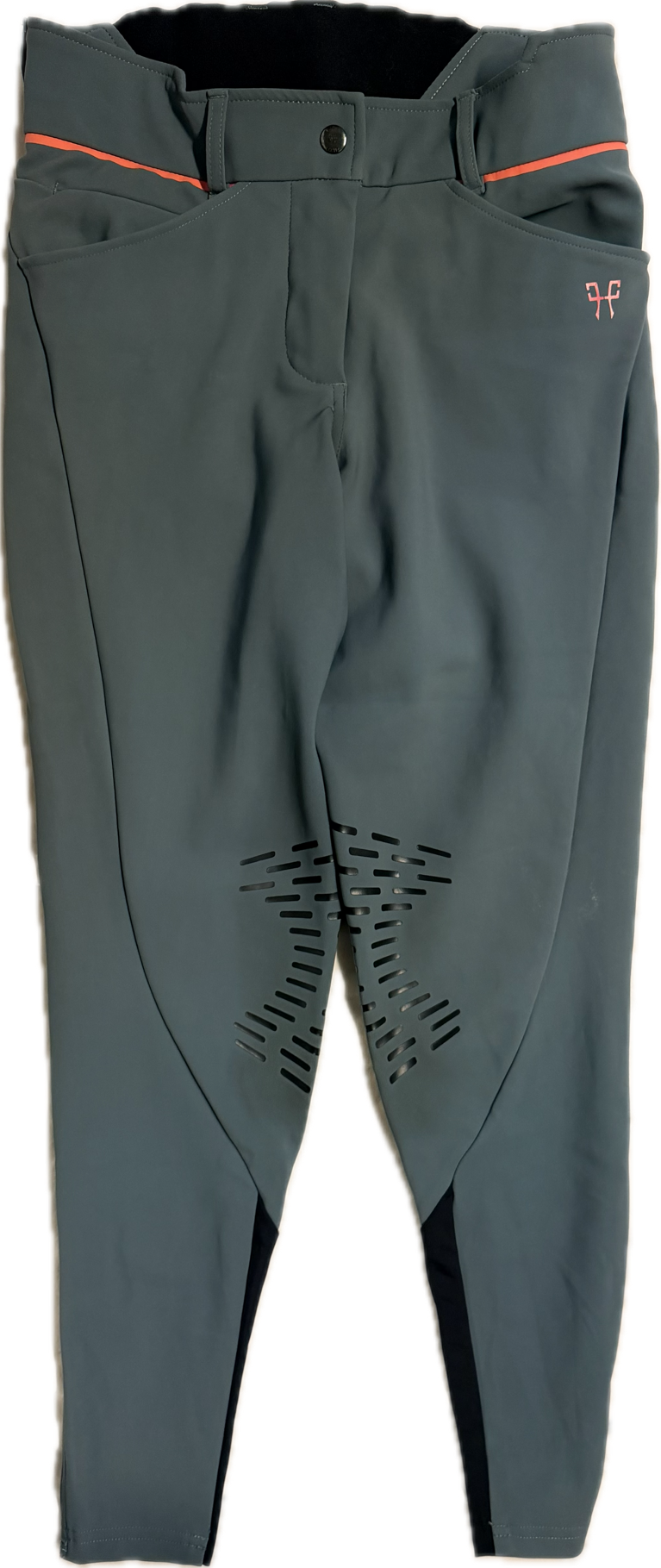 Horse Pilot X-Design Knee Patch Breeches - Grey Blue - Women's Medium