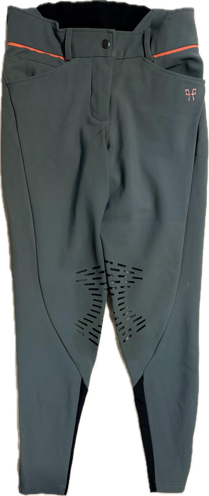 Horse Pilot X-Design Knee Patch Breeches - Grey Blue - Women's Medium