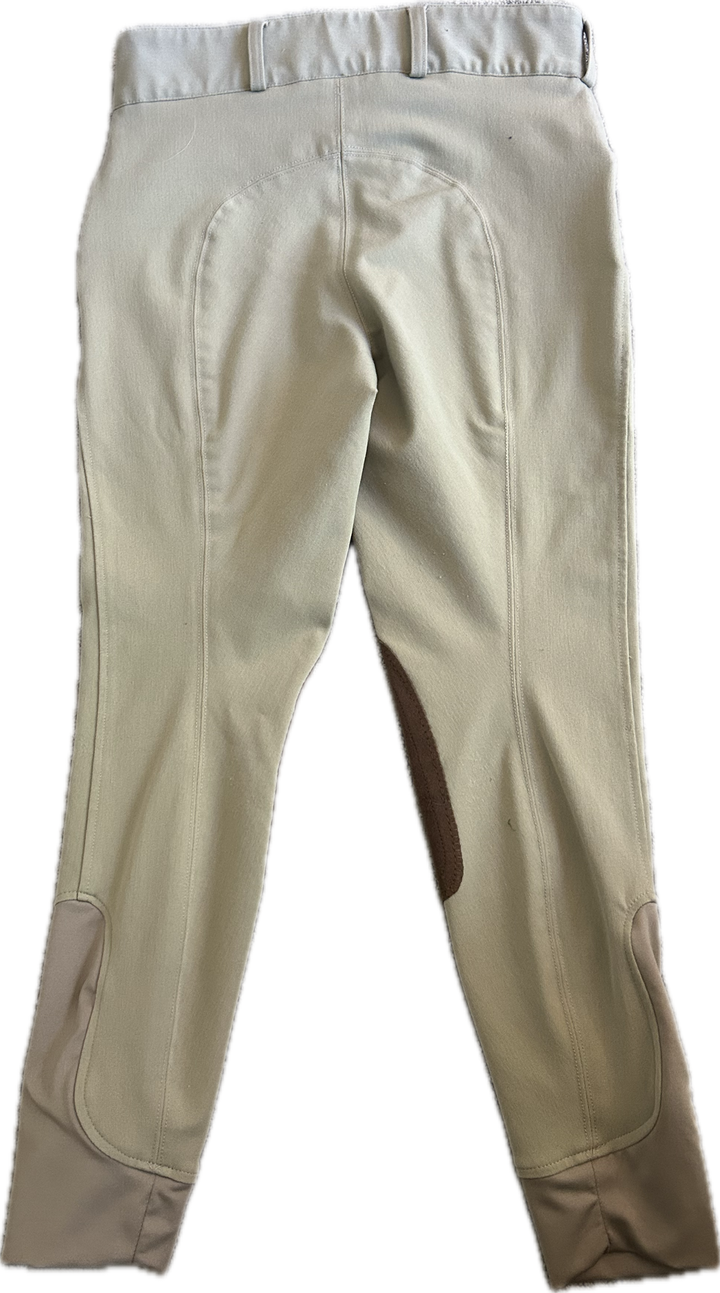 Dover Saddlery Competition Knee Patch Breeches - Tan - Child's 14
