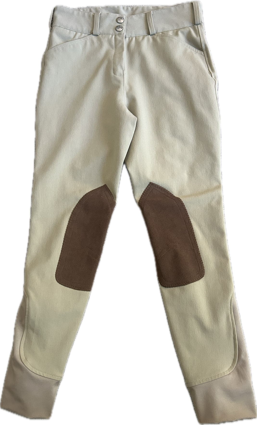 Dover Saddlery Competition Knee Patch Breeches - Tan - Child's 14